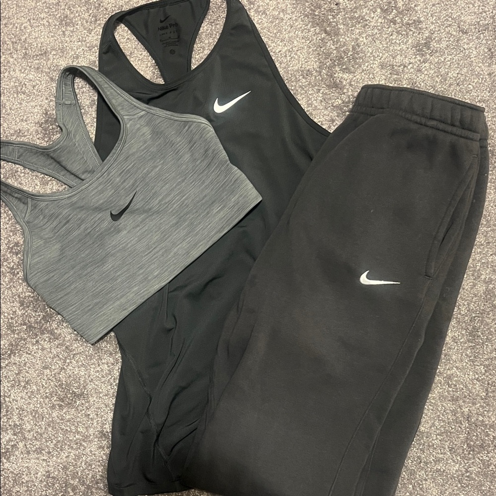 Nike Gray Activewear Set